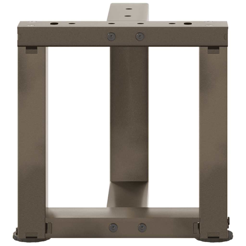 Noge za klub stolić T-oblika 2 kom Crne 30x25x(30-31) cm Čelik