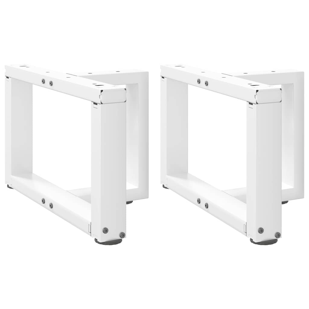 Noge za klub stolić T-oblika 2 kom Bijele 40x25x(30-31) cm Čelik