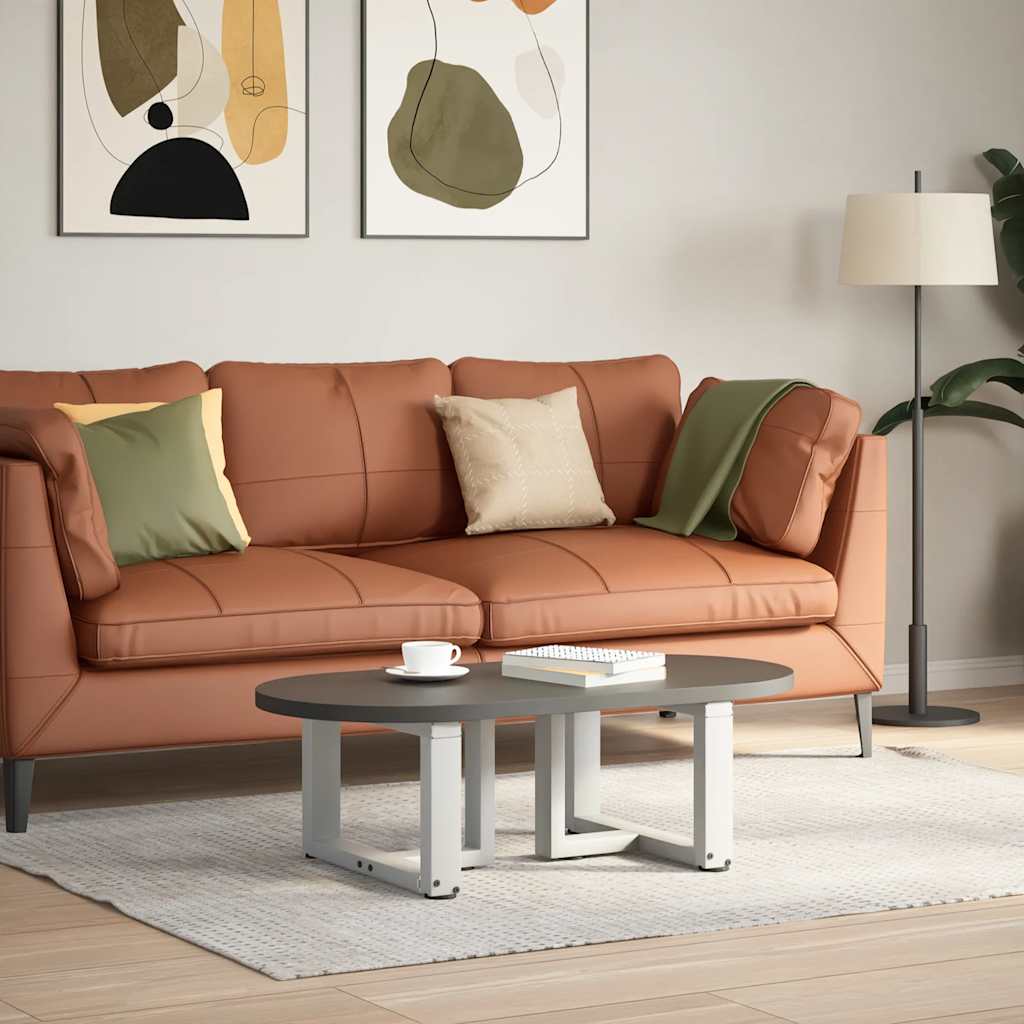 Noge za klub stolić T-oblika 2 kom Bijele 40x25x(30-31) cm Čelik
