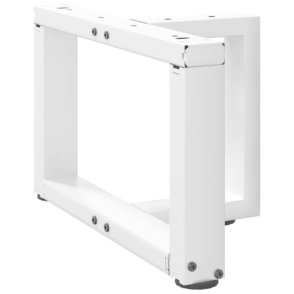 Noge za klub stolić T-oblika 2 kom Bijele 40x25x(30-31) cm Čelik