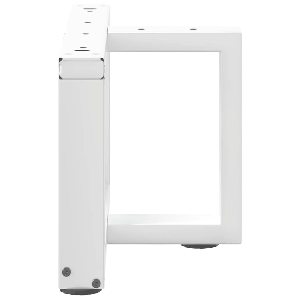 Noge za klub stolić T-oblika 2 kom Bijele 40x25x(30-31) cm Čelik
