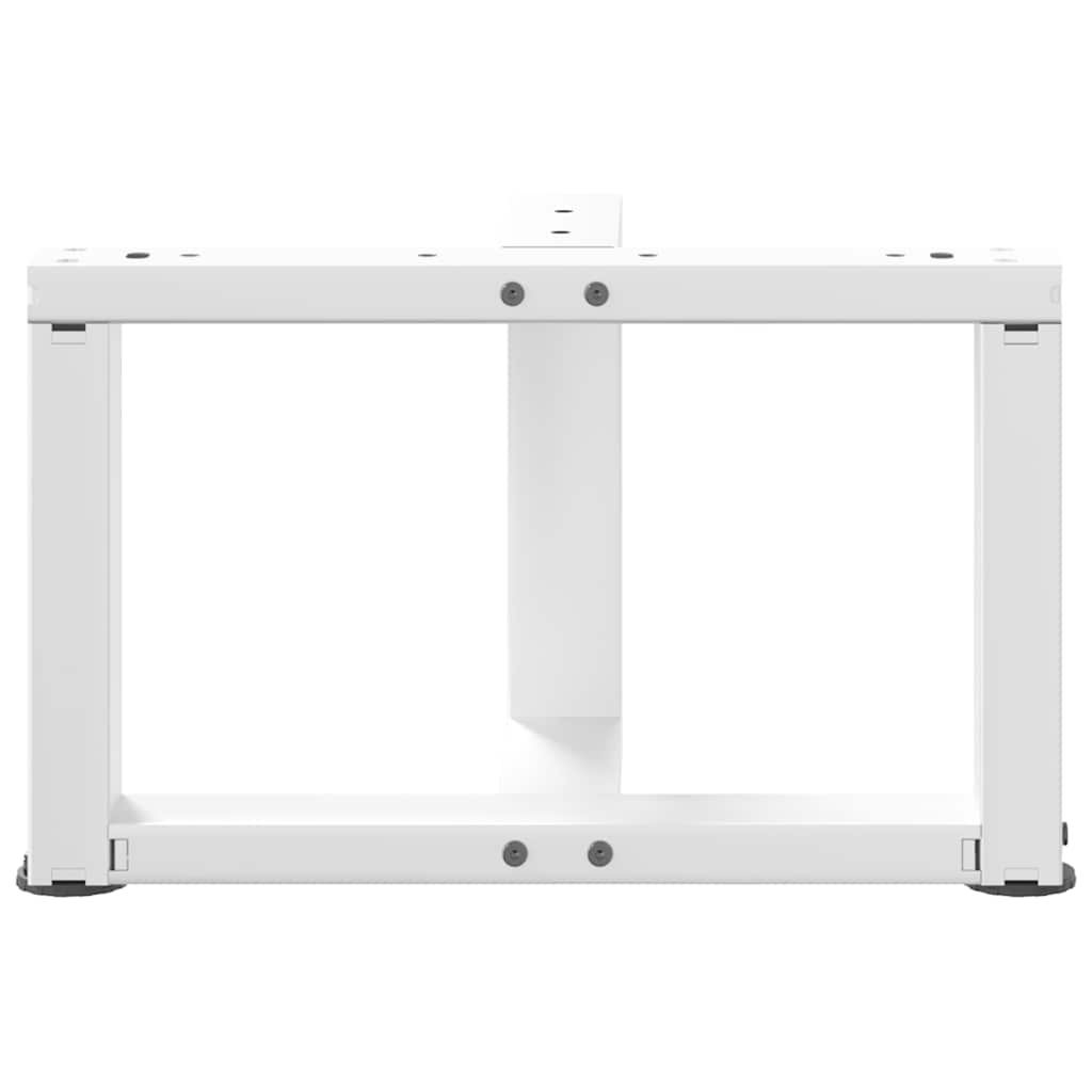 Noge za klub stolić T-oblika 2 kom Bijele 40x25x(30-31) cm Čelik