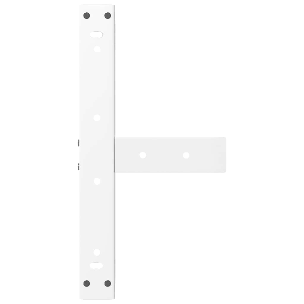 Noge za klub stolić T-oblika 2 kom Bijele 40x25x(30-31) cm Čelik