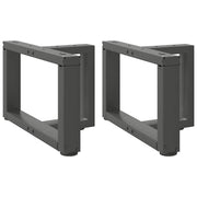 Noge za klub stolić T-oblika 2 kom antracit 50x25x(30-31) cm čelik