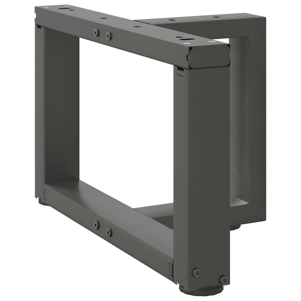 Noge za klub stolić T-oblika 2 kom antracit 50x25x(30-31) cm čelik
