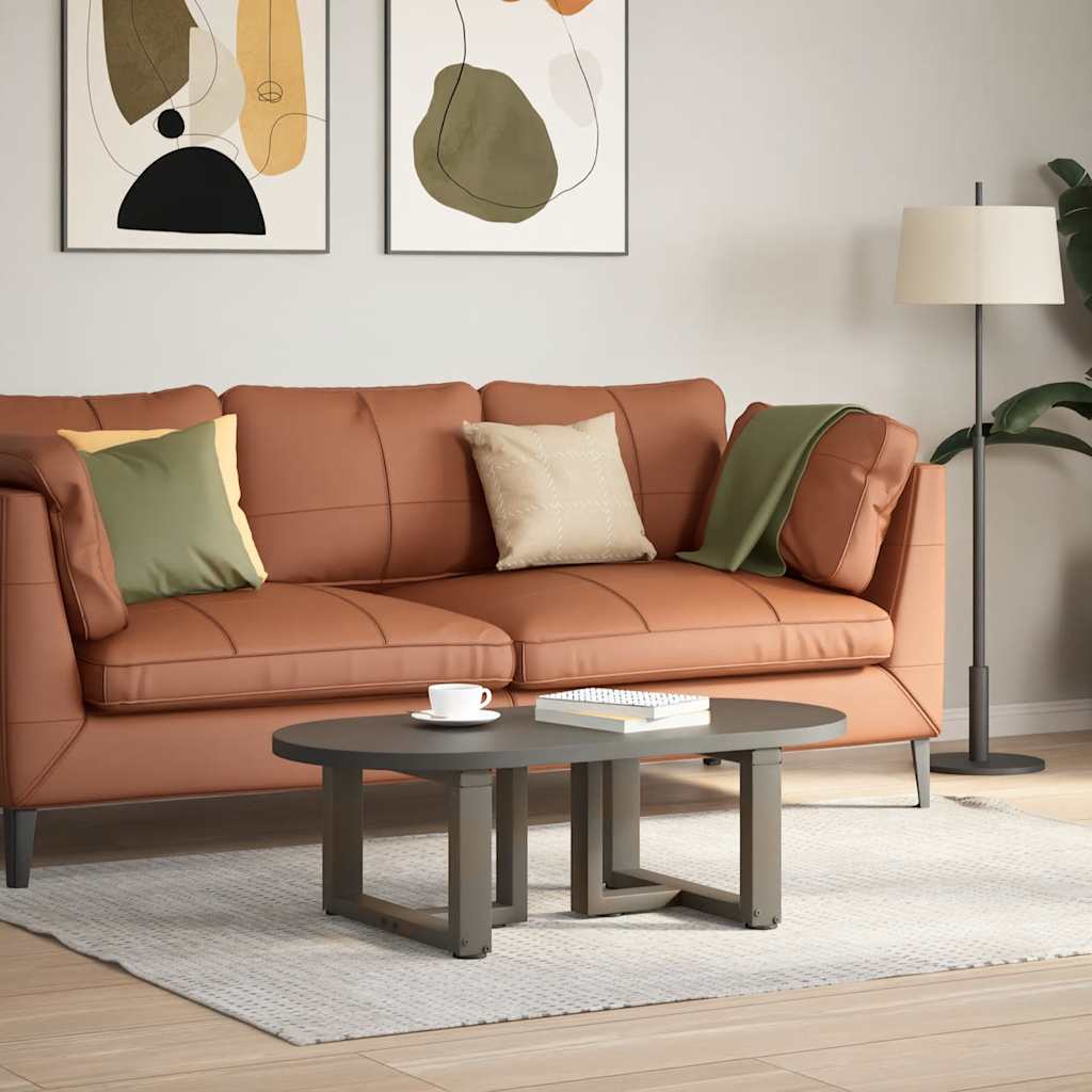 Noge za klub stolić T-oblika 2 kom Crne 50x25x(30-31) cm Čelik
