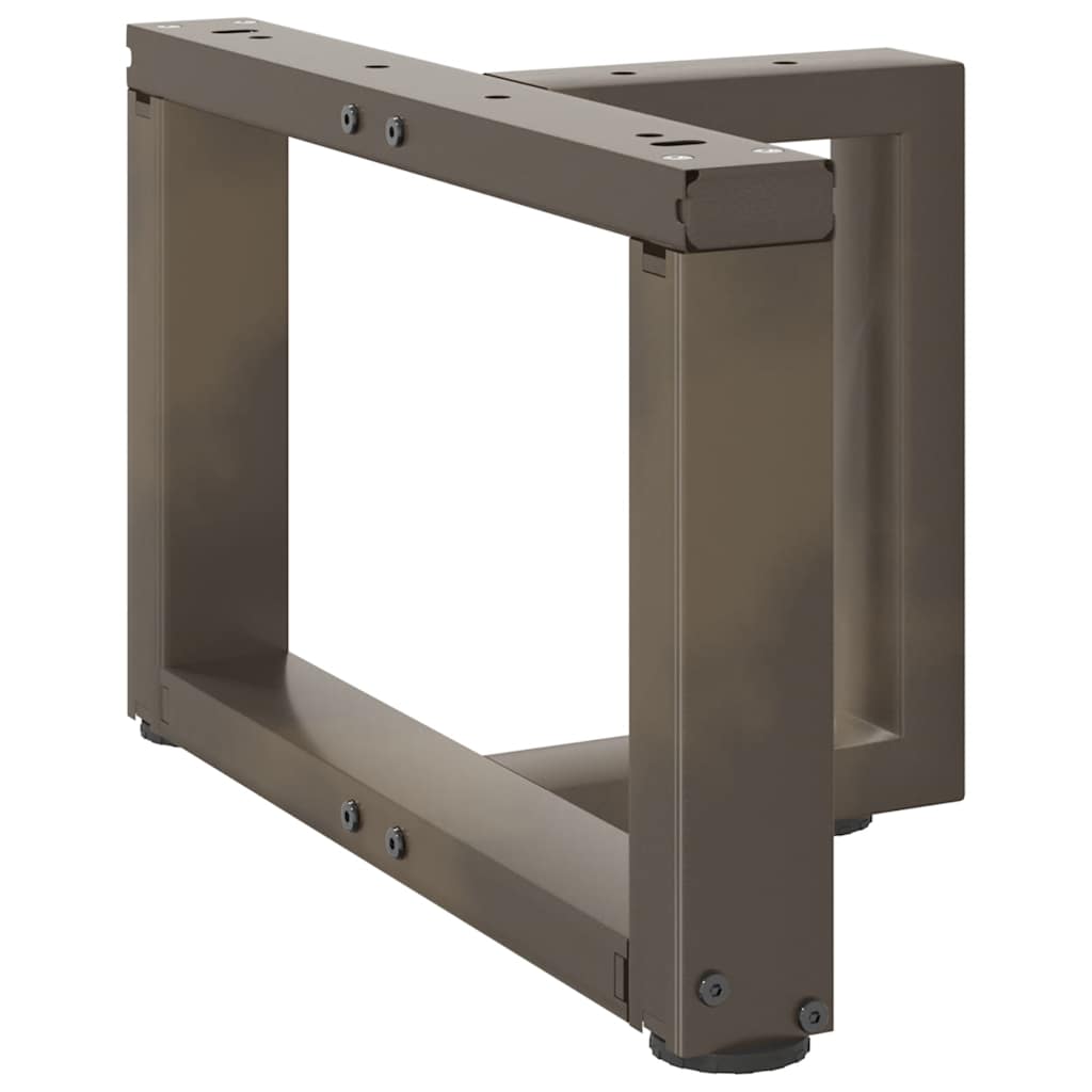 Noge za klub stolić T-oblika 2 kom Crne 50x25x(30-31) cm Čelik