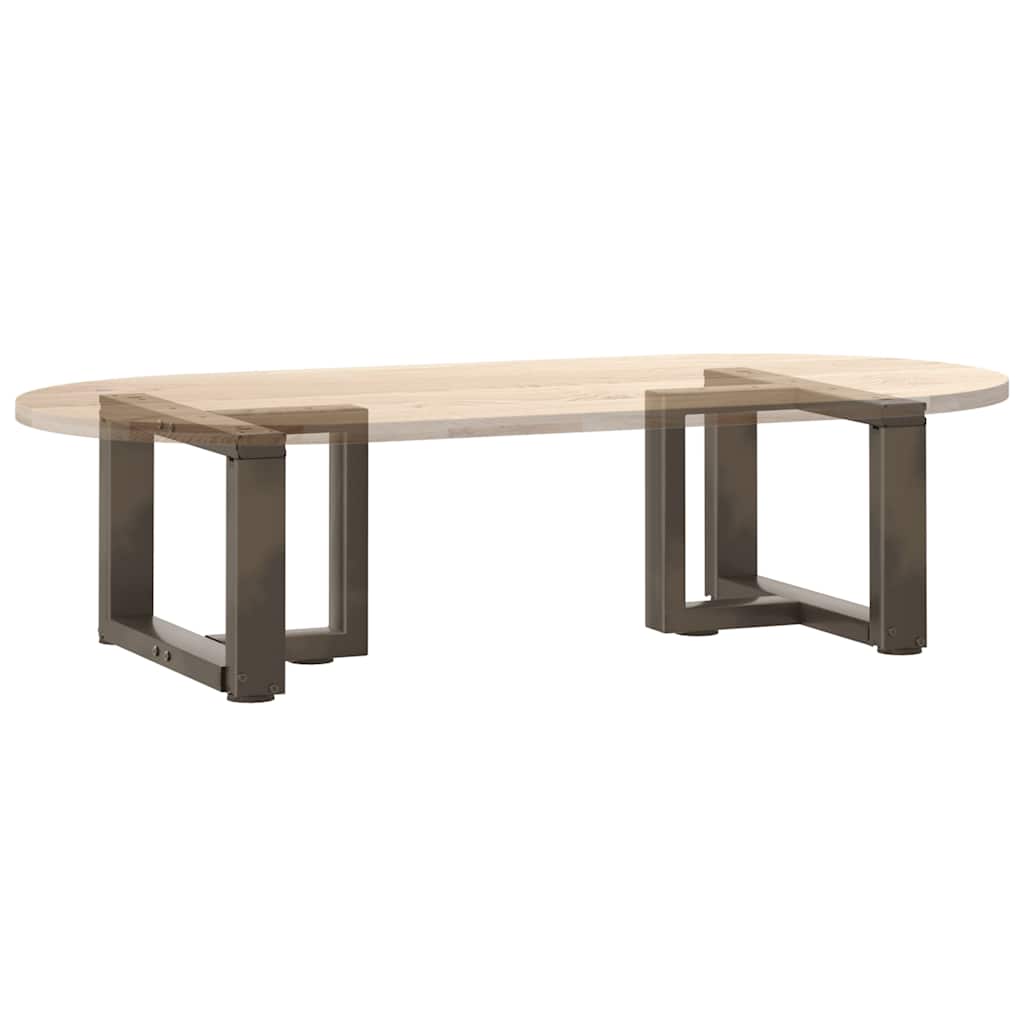 Noge za klub stolić T-oblika 2 kom Crne 50x25x(30-31) cm Čelik