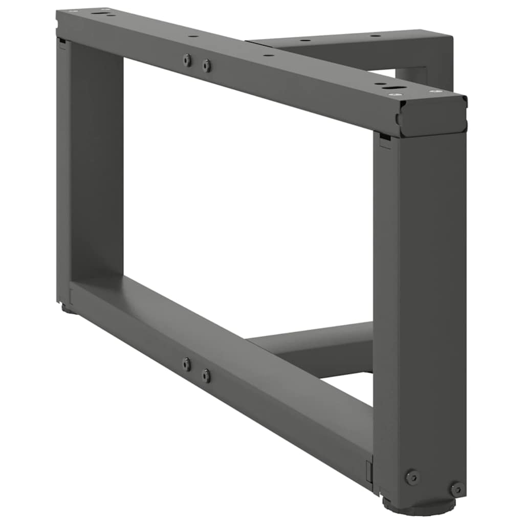 Noge za klub stolić T-oblika 2 kom antracit 60x25x(30-31) cm čelik