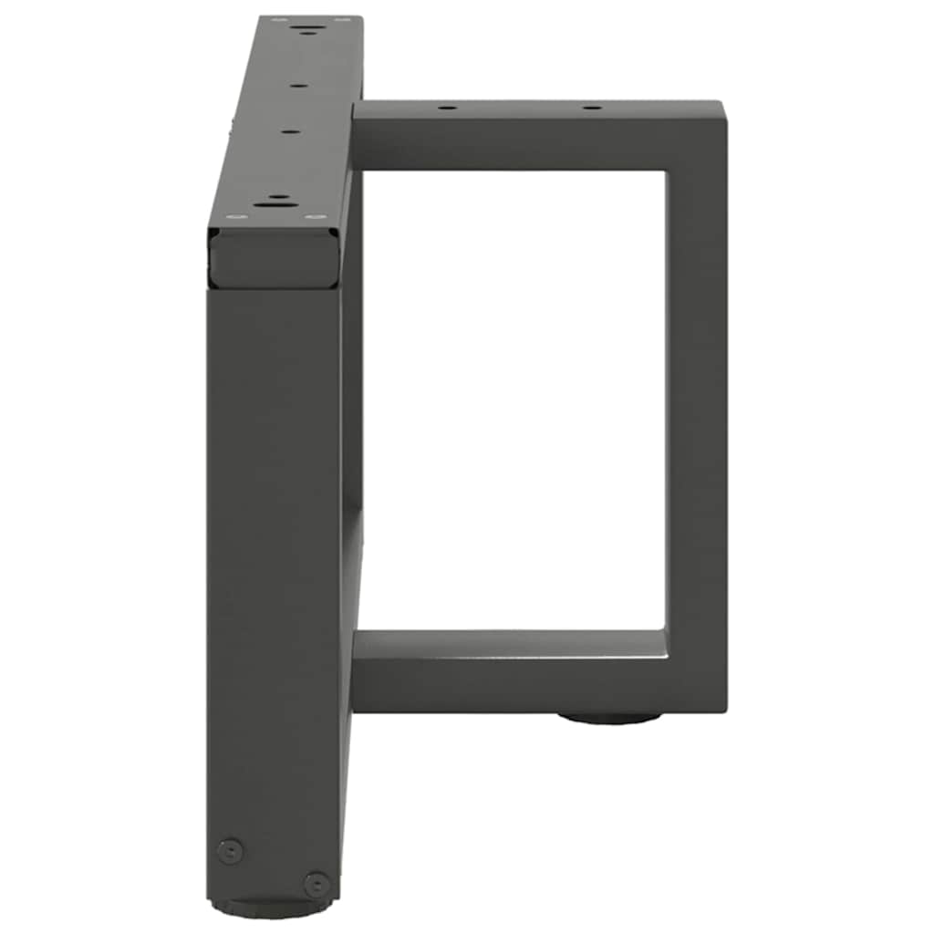 Noge za klub stolić T-oblika 2 kom antracit 60x25x(30-31) cm čelik