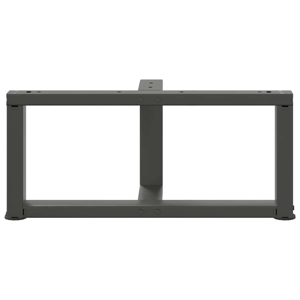 Noge za klub stolić T-oblika 2 kom antracit 60x25x(30-31) cm čelik