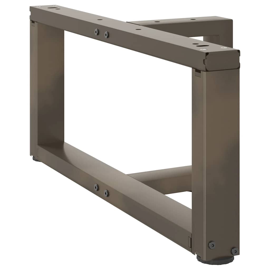 Noge za klub stolić T-oblika 2 kom Crne 60x25x(30-31) cm Čelik