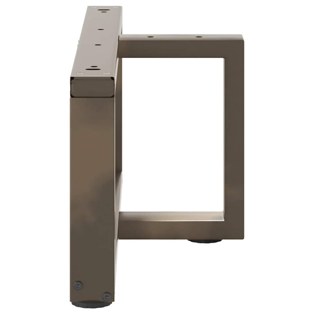 Noge za klub stolić T-oblika 2 kom Crne 60x25x(30-31) cm Čelik