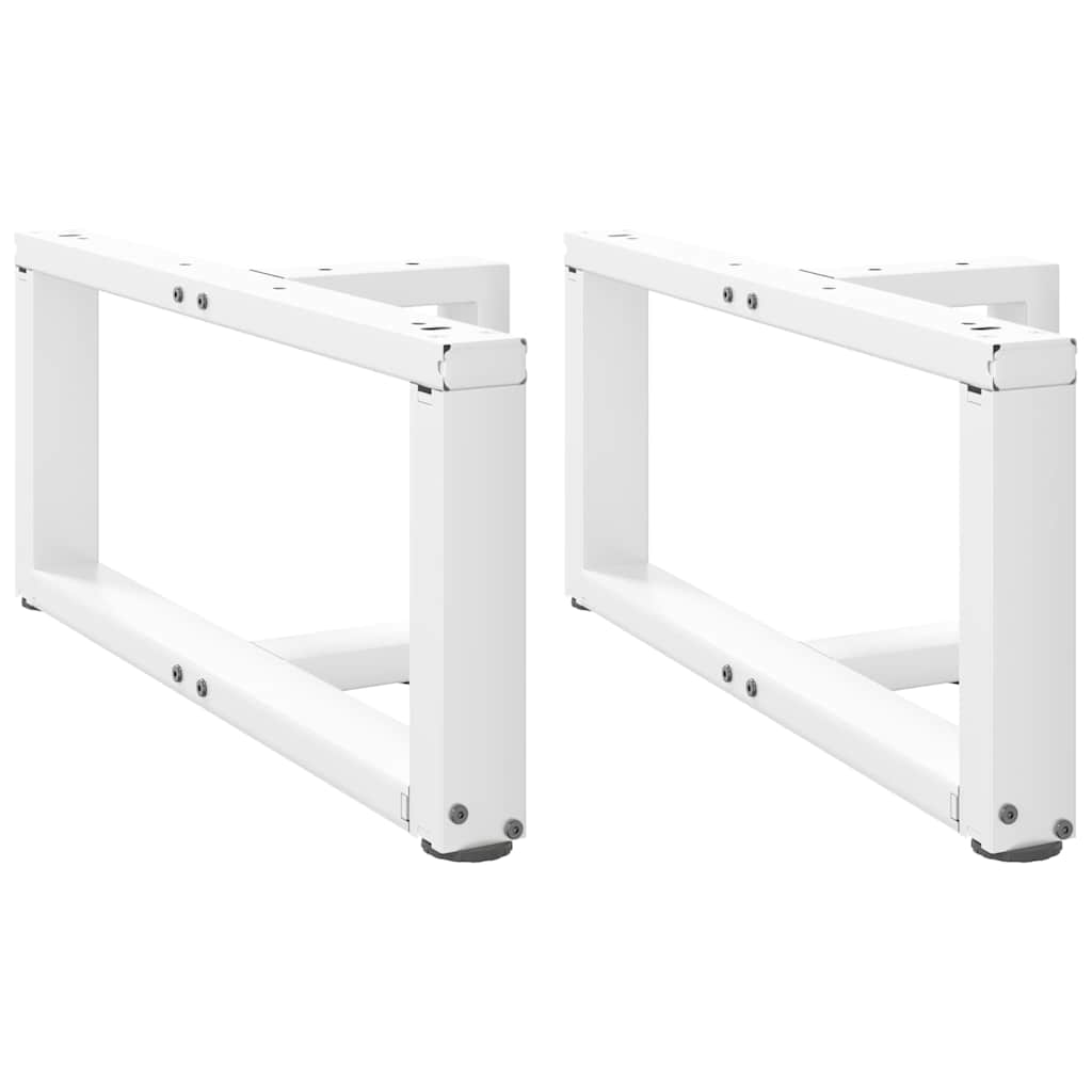 Noge za klub stolić T-oblika 2 kom Bijele 70x25x(30-31) cm Čelik