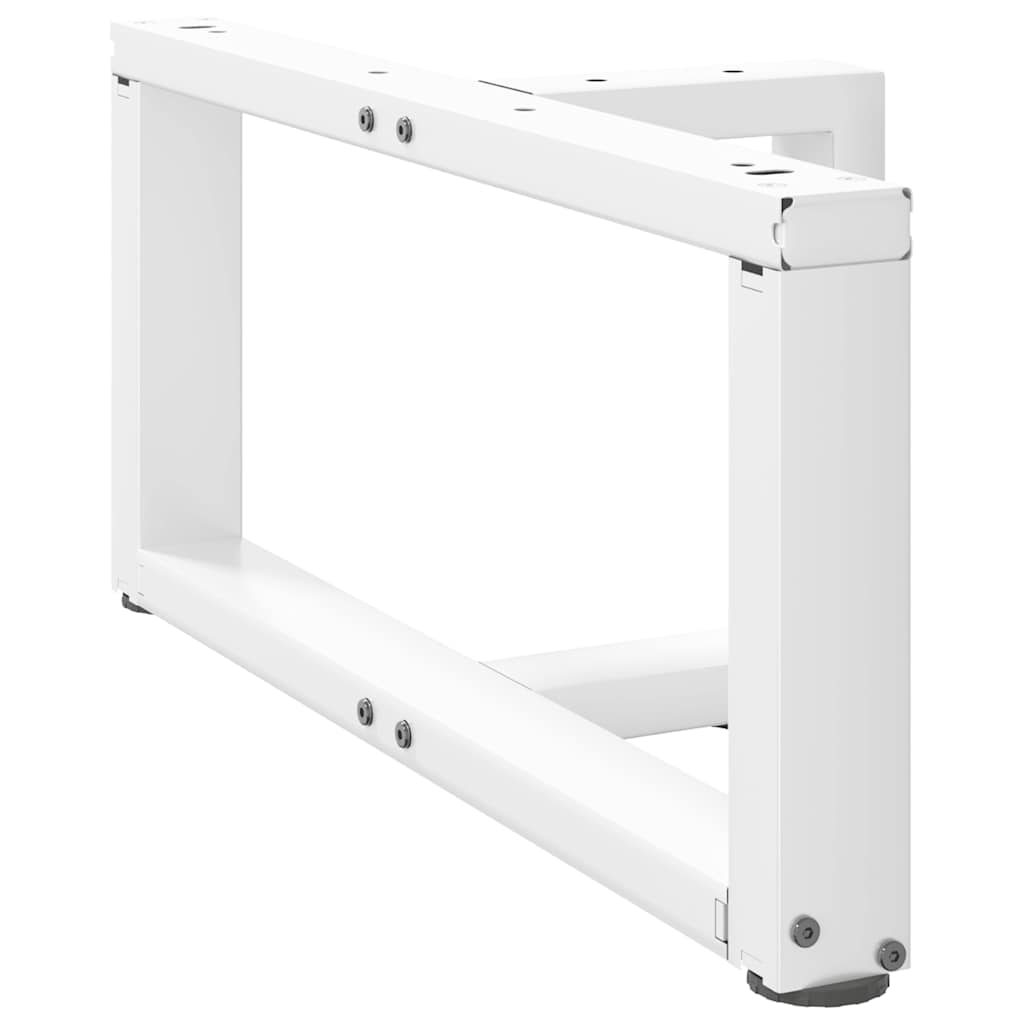 Noge za klub stolić T-oblika 2 kom Bijele 70x25x(30-31) cm Čelik