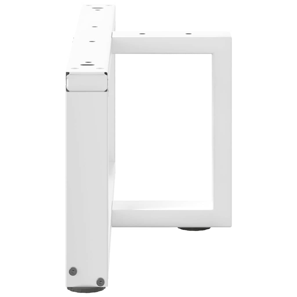 Noge za klub stolić T-oblika 2 kom Bijele 70x25x(30-31) cm Čelik