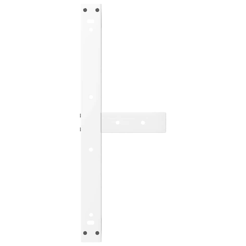 Noge za klub stolić T-oblika 2 kom Bijele 70x25x(30-31) cm Čelik