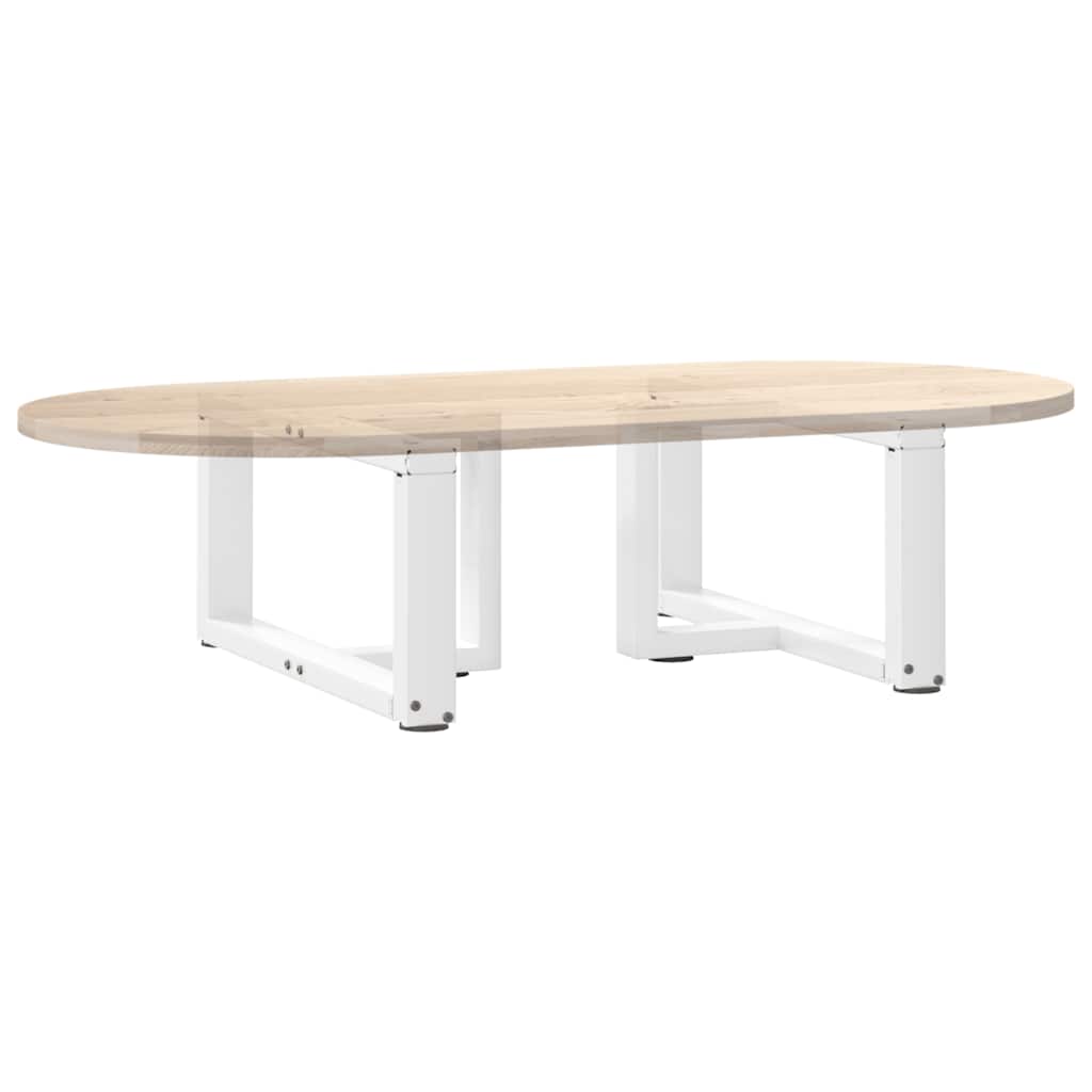 Noge za klub stolić T-oblika 2 kom Bijele 70x25x(30-31) cm Čelik