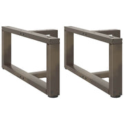 Noge za klub stolić T-oblika 2 kom Crne 70x25x(30-31) cm Čelik