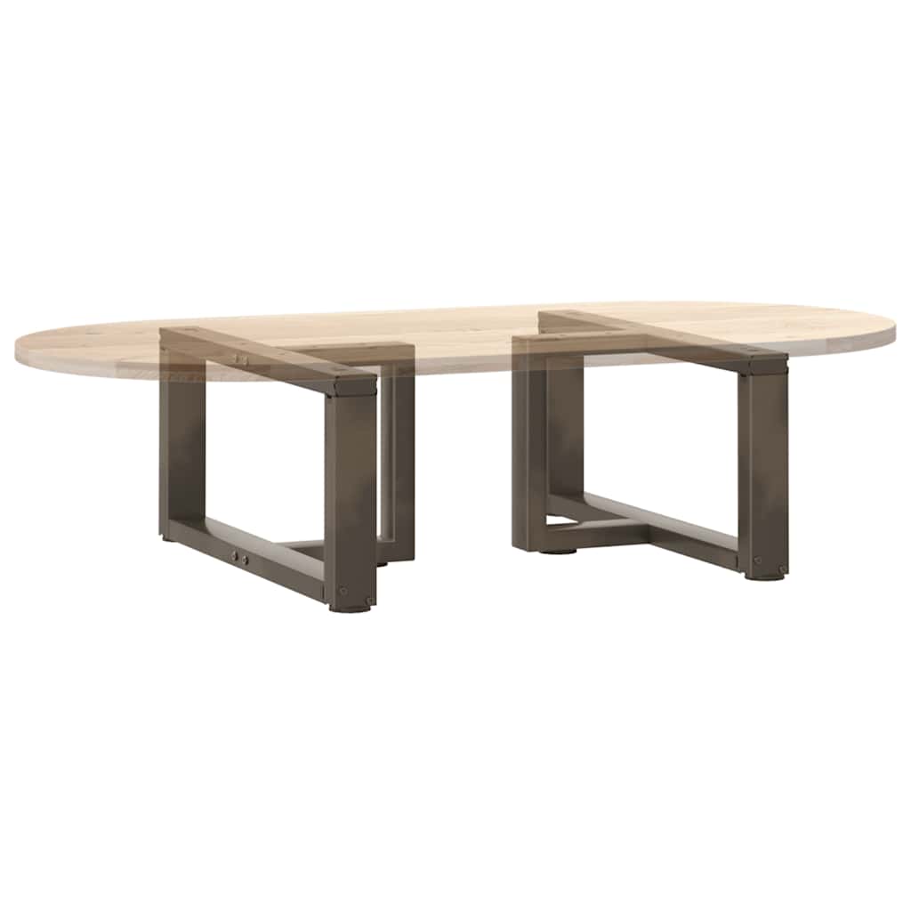 Noge za klub stolić T-oblika 2 kom Crne 70x25x(30-31) cm Čelik