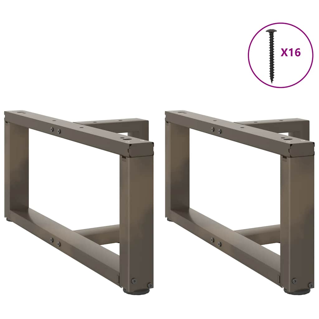 Noge za klub stolić T-oblika 2 kom Crne 70x25x(30-31) cm Čelik