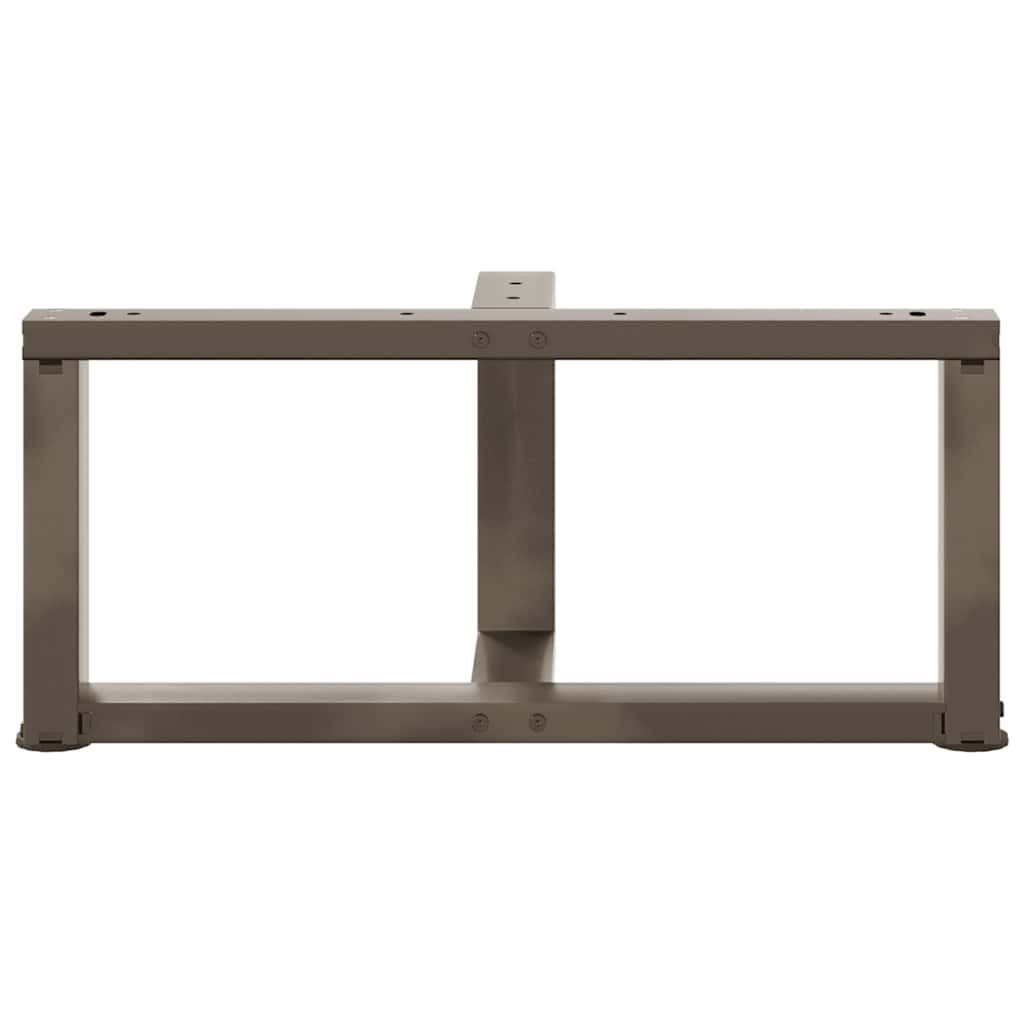 Noge za klub stolić T-oblika 2 kom Crne 70x25x(30-31) cm Čelik