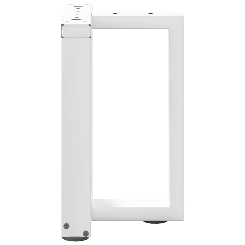 Noge za klub stolić T-oblika 2 kom Bijele 28x25x(42-43) cm Čelik