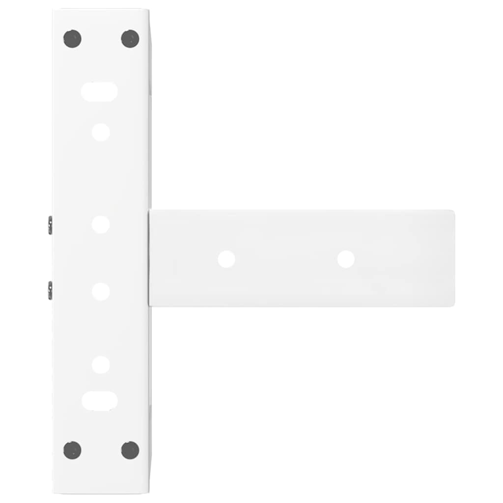 Noge za klub stolić T-oblika 2 kom Bijele 28x25x(42-43) cm Čelik