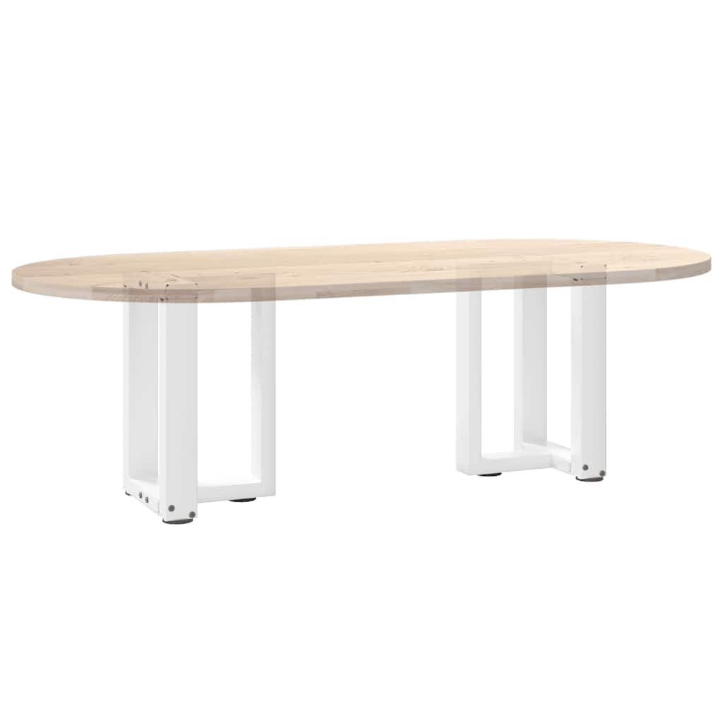 Noge za klub stolić T-oblika 2 kom Bijele 28x25x(42-43) cm Čelik