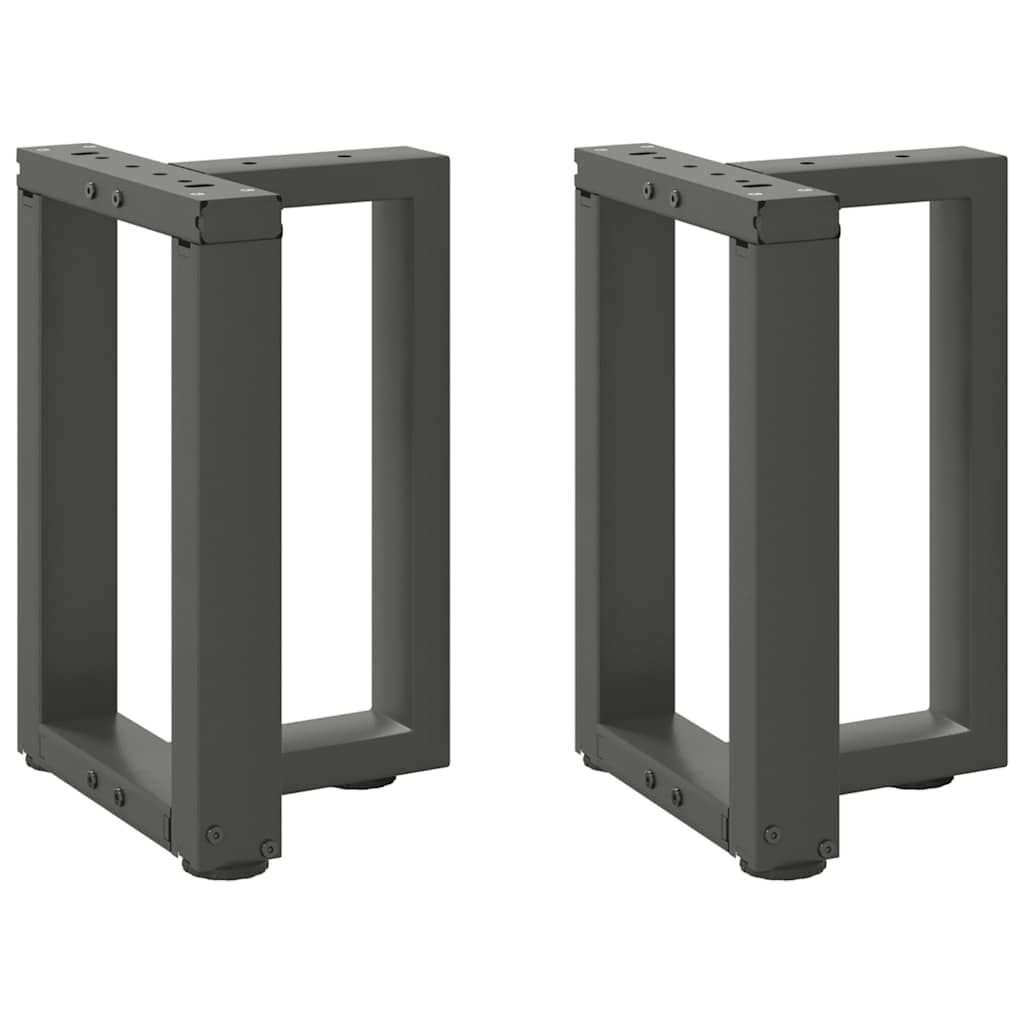 Noge za klub stolić T-oblika 2 kom antracit 28x25x(42-43) cm čelik