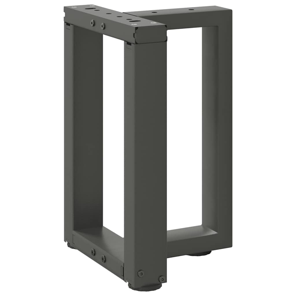 Noge za klub stolić T-oblika 2 kom antracit 28x25x(42-43) cm čelik