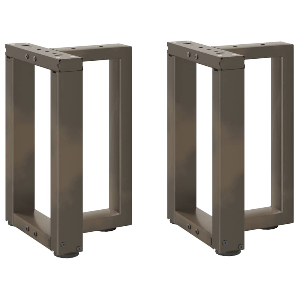 Noge za klub stolić T-oblika 2 kom Crne 28x25x(42-43) cm Čelik