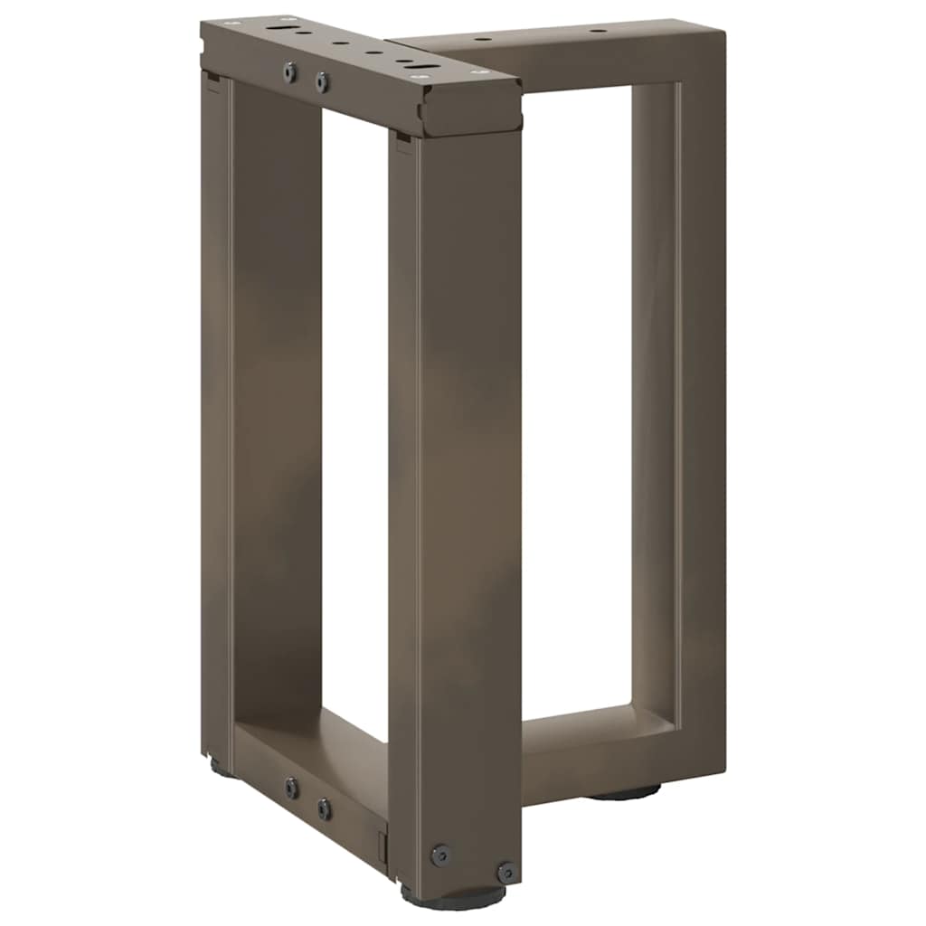 Noge za klub stolić T-oblika 2 kom Crne 28x25x(42-43) cm Čelik