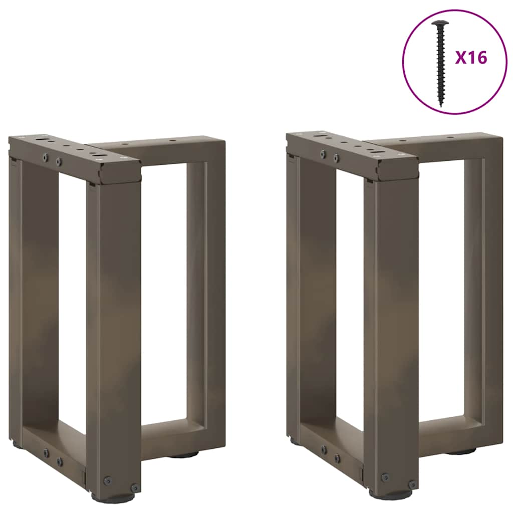 Noge za klub stolić T-oblika 2 kom Crne 28x25x(42-43) cm Čelik