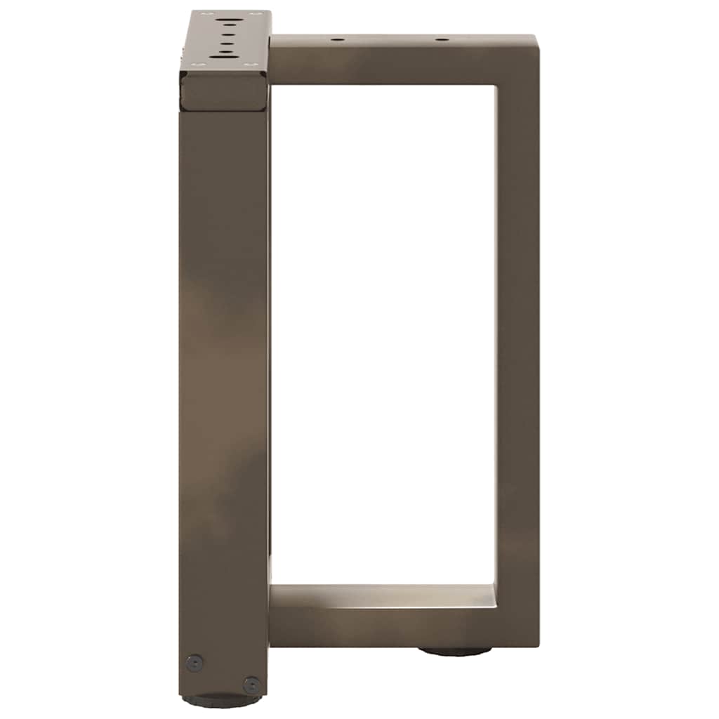 Noge za klub stolić T-oblika 2 kom Crne 28x25x(42-43) cm Čelik