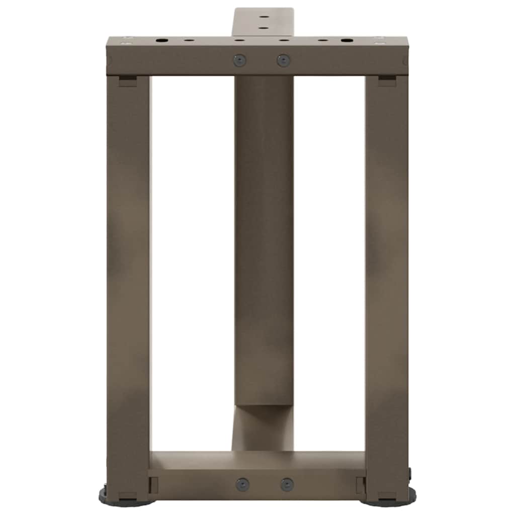 Noge za klub stolić T-oblika 2 kom Crne 28x25x(42-43) cm Čelik