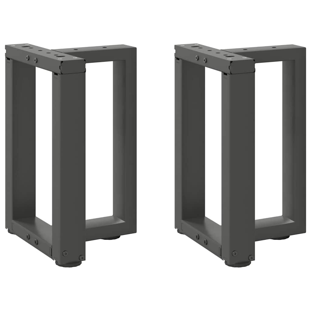 Noge za klub stolić T-oblika 2 kom antracit 38x25x(42-43) cm čelik