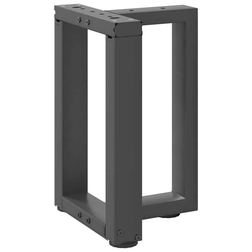 Noge za klub stolić T-oblika 2 kom antracit 38x25x(42-43) cm čelik