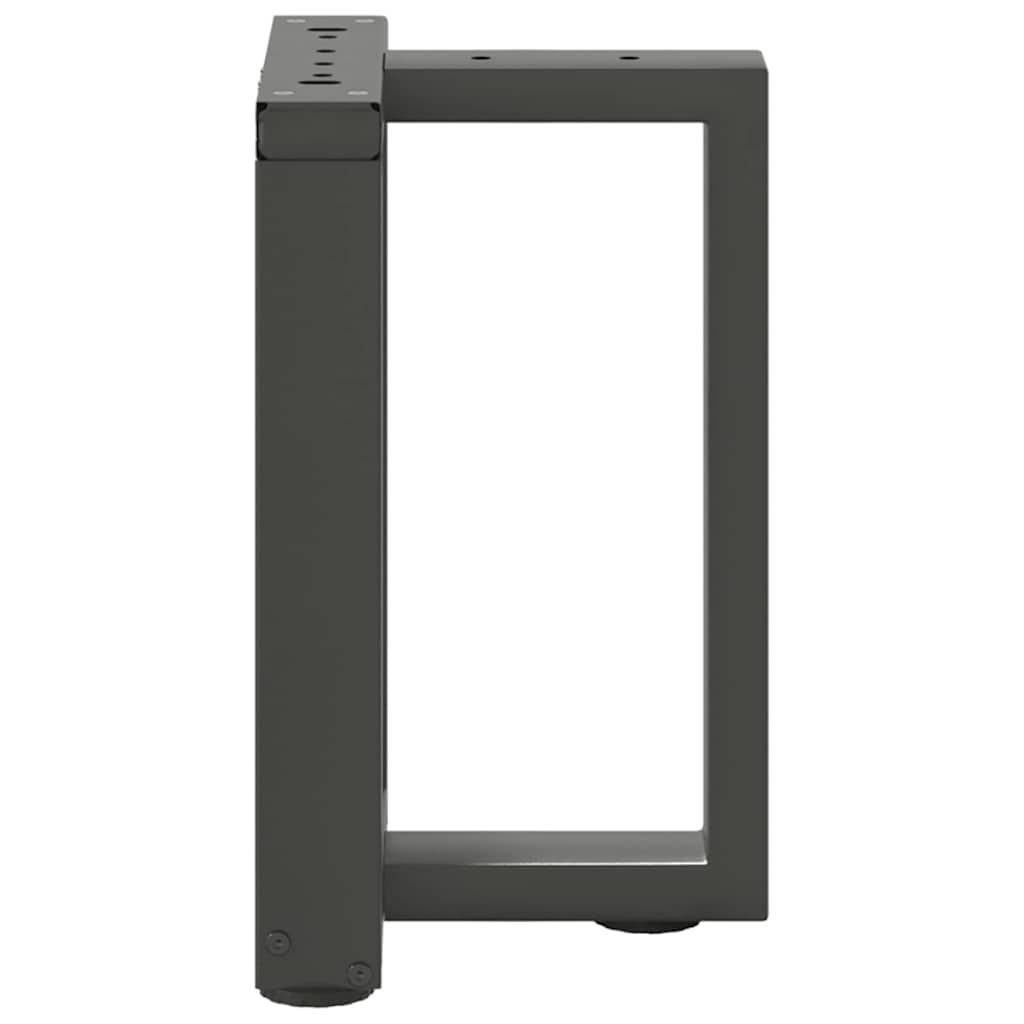 Noge za klub stolić T-oblika 2 kom antracit 38x25x(42-43) cm čelik