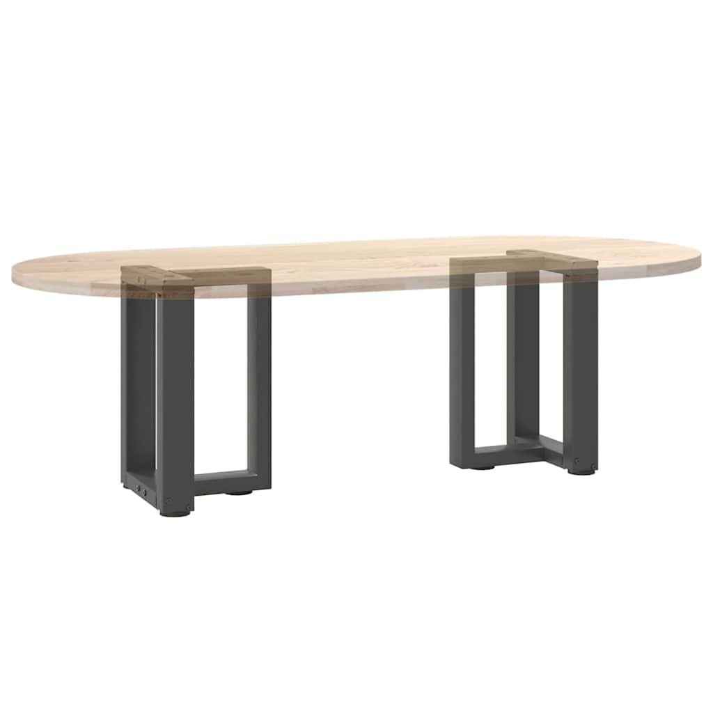 Noge za klub stolić T-oblika 2 kom antracit 38x25x(42-43) cm čelik