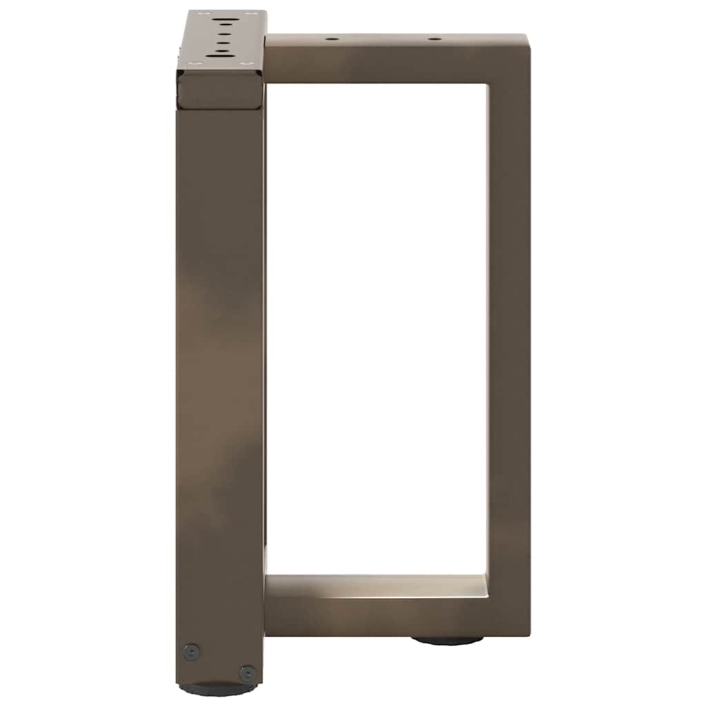 Noge za klub stolić T-oblika 2 kom Crne 38x25x(42-43) cm Čelik