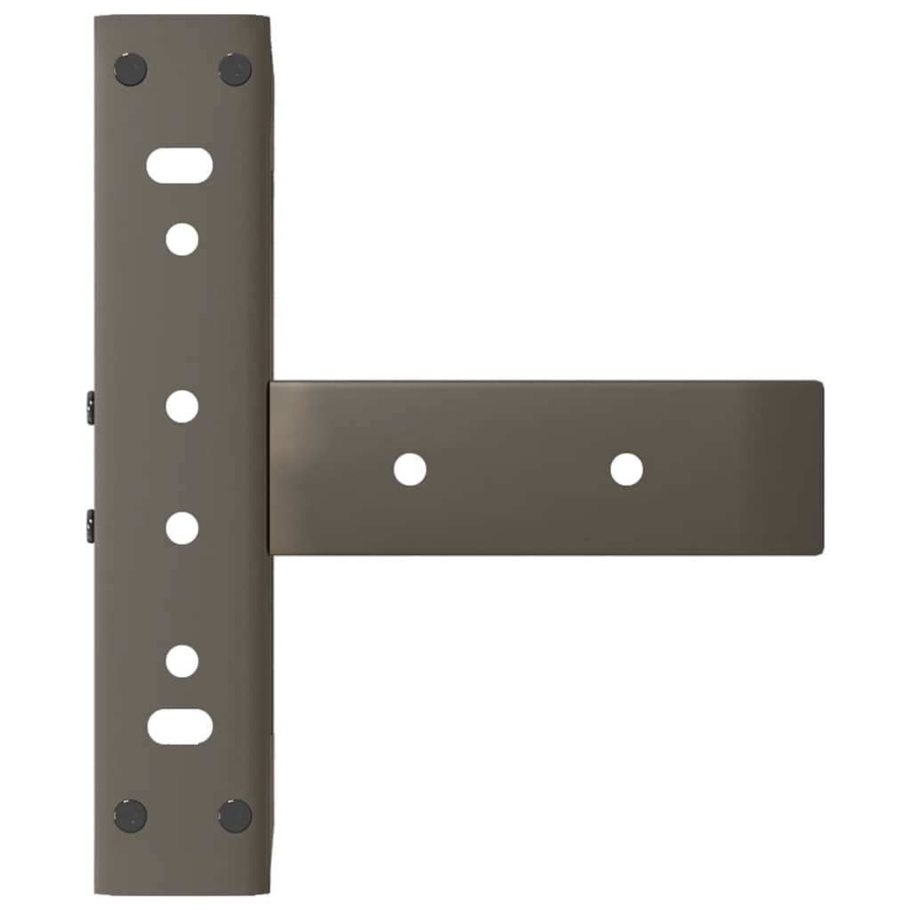 Noge za klub stolić T-oblika 2 kom Crne 38x25x(42-43) cm Čelik