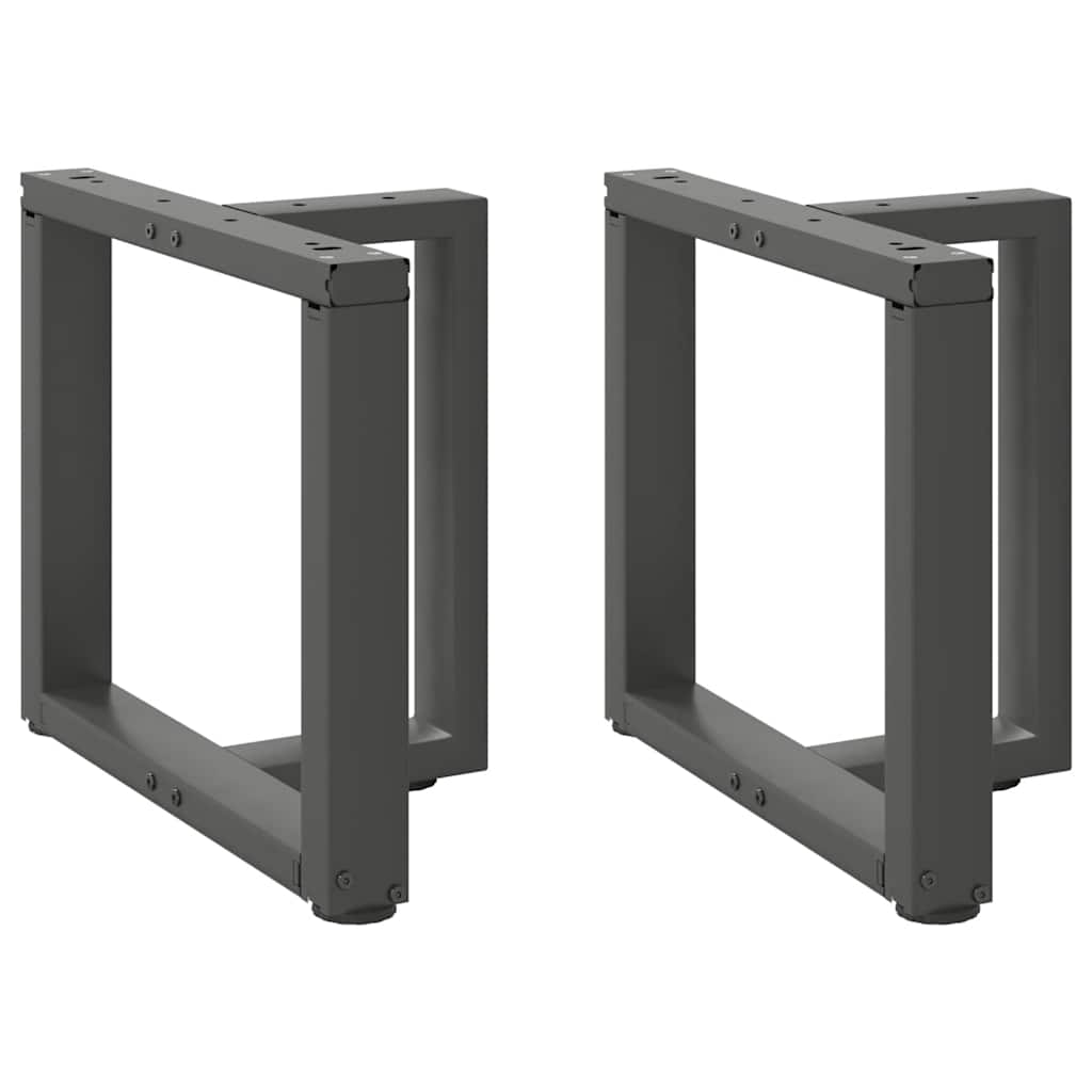 Noge za klub stolić T-oblika 2 kom antracit 50x25x(42-43) cm čelik
