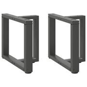 Noge za klub stolić T-oblika 2 kom antracit 50x25x(42-43) cm čelik