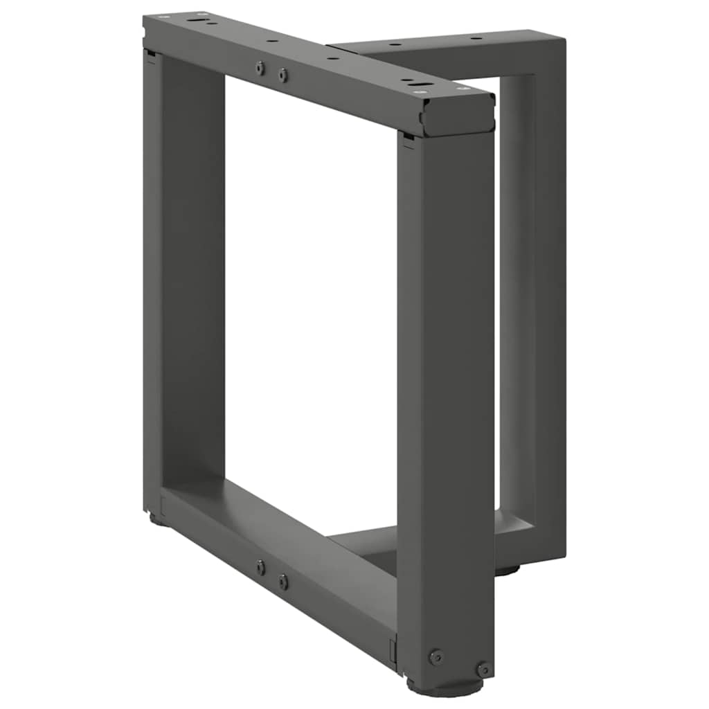 Noge za klub stolić T-oblika 2 kom antracit 50x25x(42-43) cm čelik