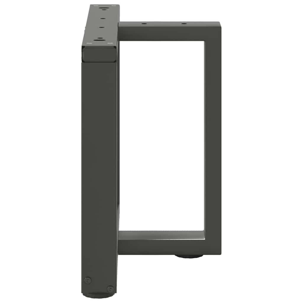 Noge za klub stolić T-oblika 2 kom antracit 50x25x(42-43) cm čelik