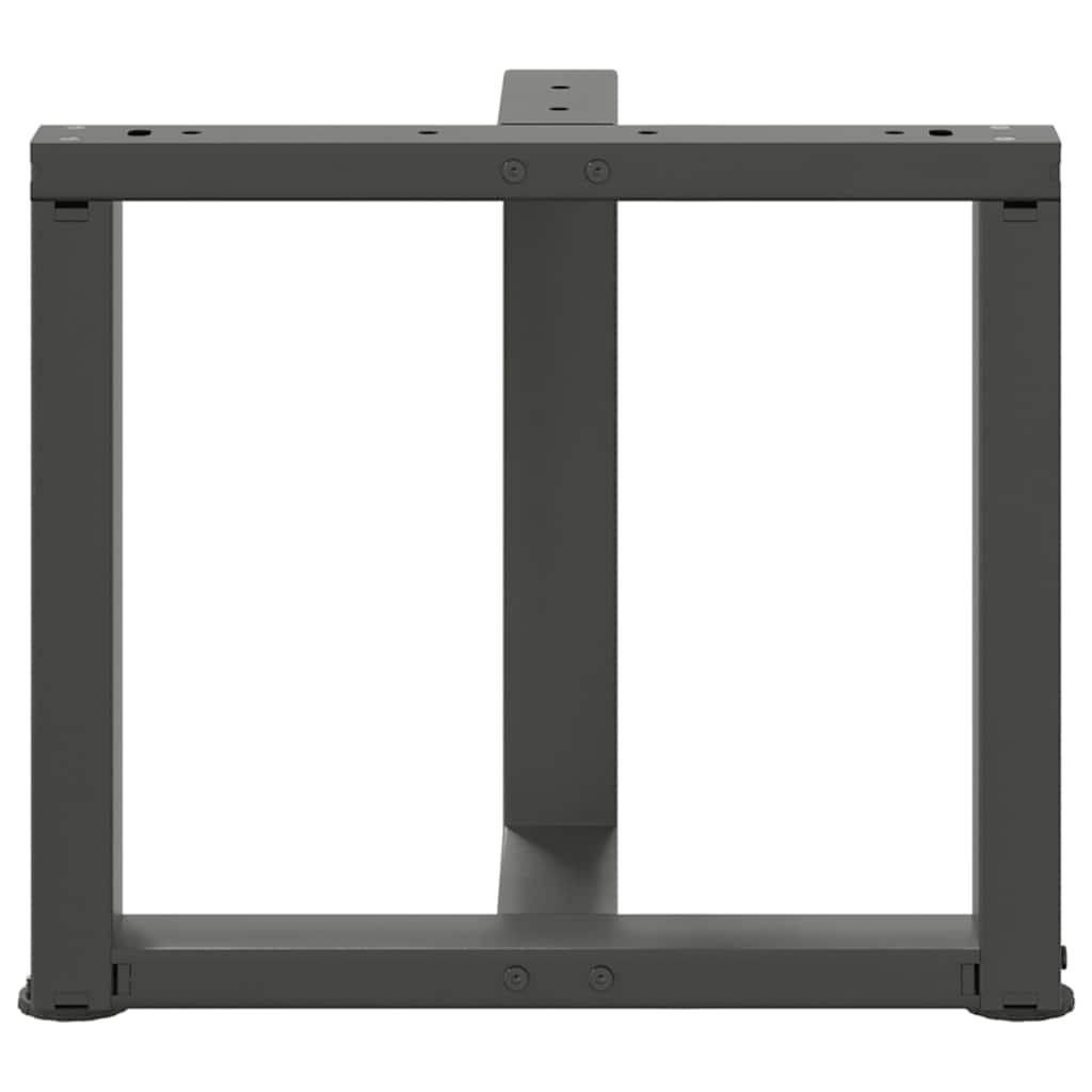 Noge za klub stolić T-oblika 2 kom antracit 50x25x(42-43) cm čelik