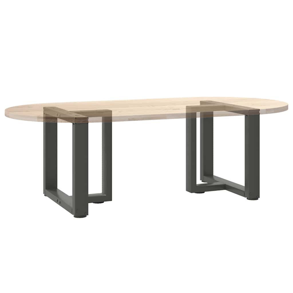 Noge za klub stolić T-oblika 2 kom antracit 50x25x(42-43) cm čelik