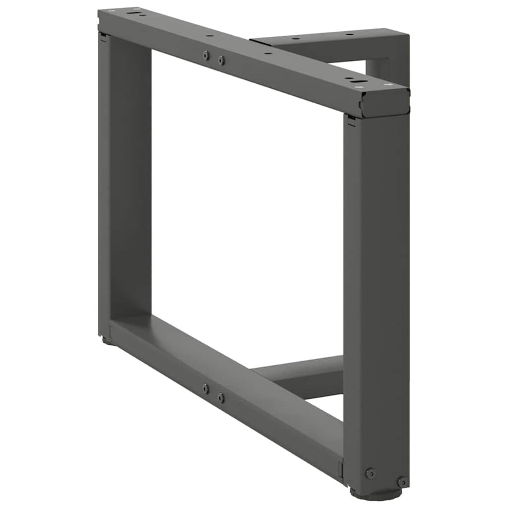Noge za klub stolić T-oblika 2 kom antracit 60x25x(42-43) cm čelik