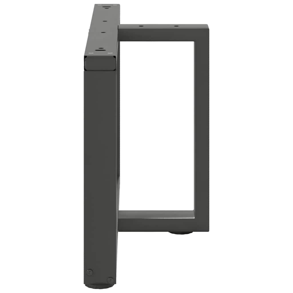 Noge za klub stolić T-oblika 2 kom antracit 60x25x(42-43) cm čelik